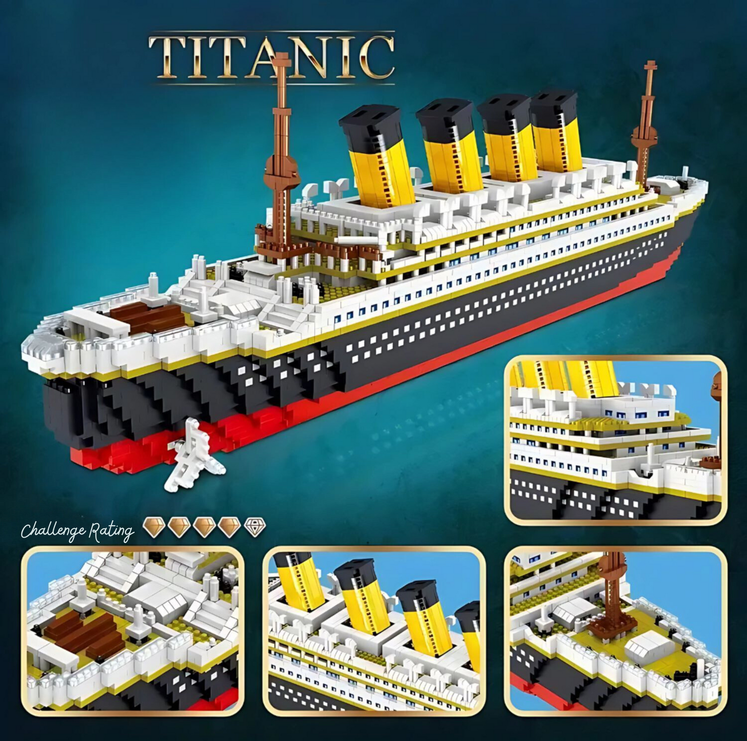 Serenosole™ ShipCraft Titanic Construction Kit | Create an iconic ship with your own hands